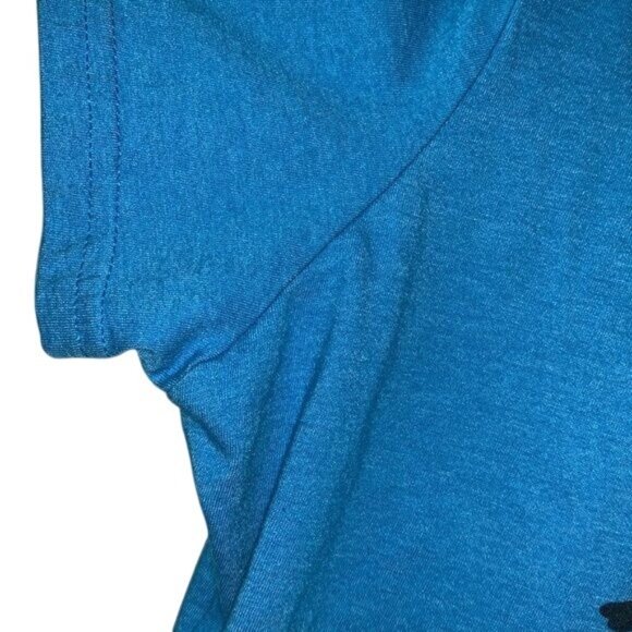 Canine Academy Blue V-Neck Graphic T-Shirt XL Ladies By Port & Company - Picture 3 of 8